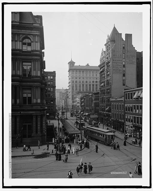 Main Street,Fountain Square,commercial facilities,roads,Cincinnati,Ohio,OH,1910 - Bild 1 von 1